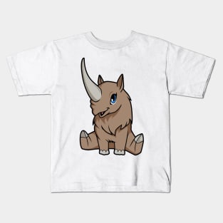 Kawaii Elasmotherium Kids T-Shirt